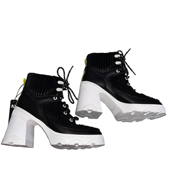 NEW Sorel Brex Heel Cozy Lace Block Heel Waterproof Bootie size 7 - Picture 7 of 10
